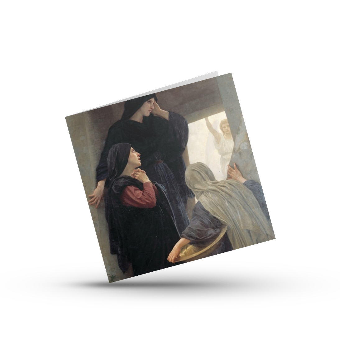 kartka wielkanocna z fragmentem obrazu Święte kobiety u grobu William Adolphe Bouguereau