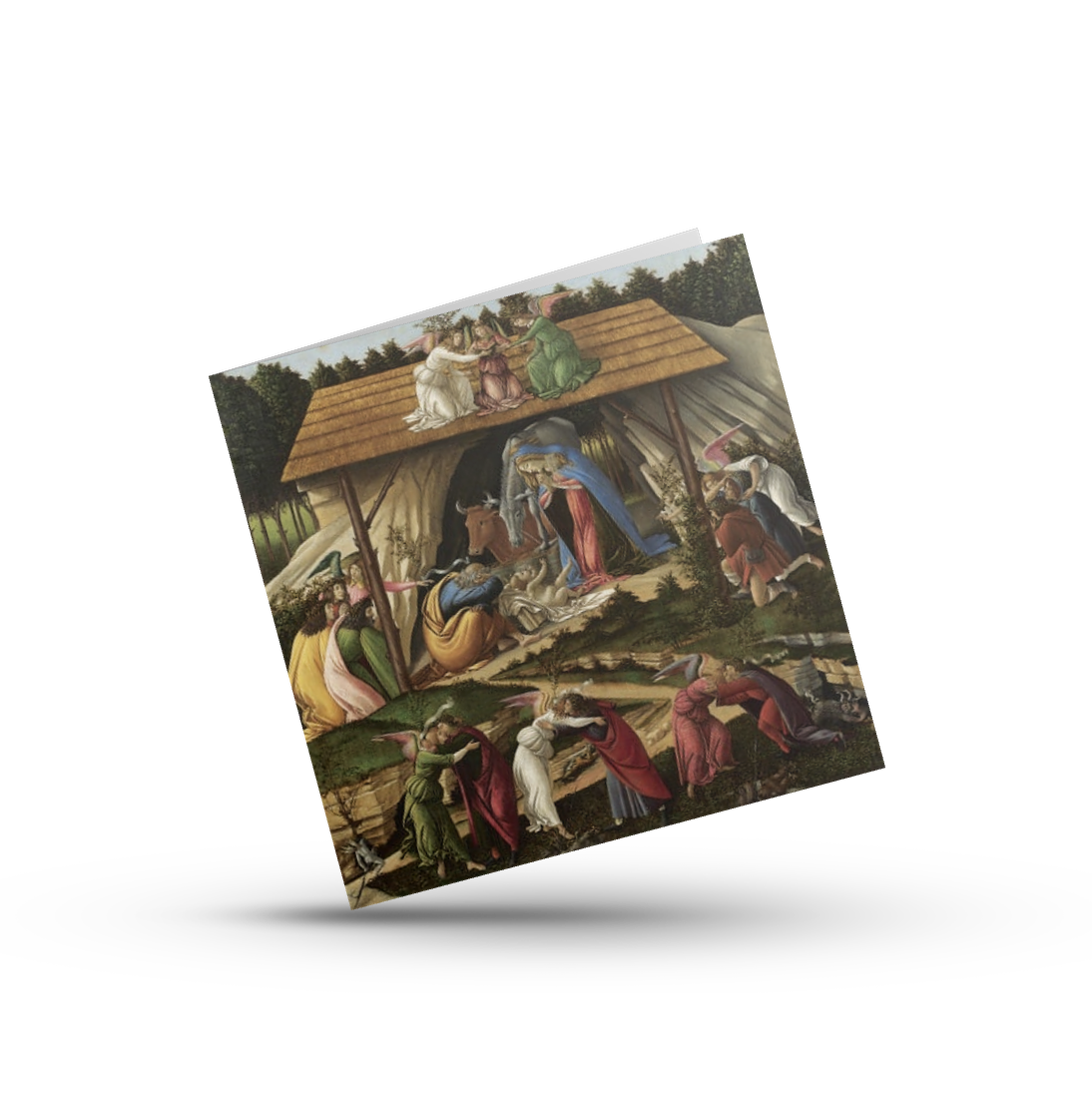 fragment obrazu Mistyczne Narodzenie Sandro Botticelli